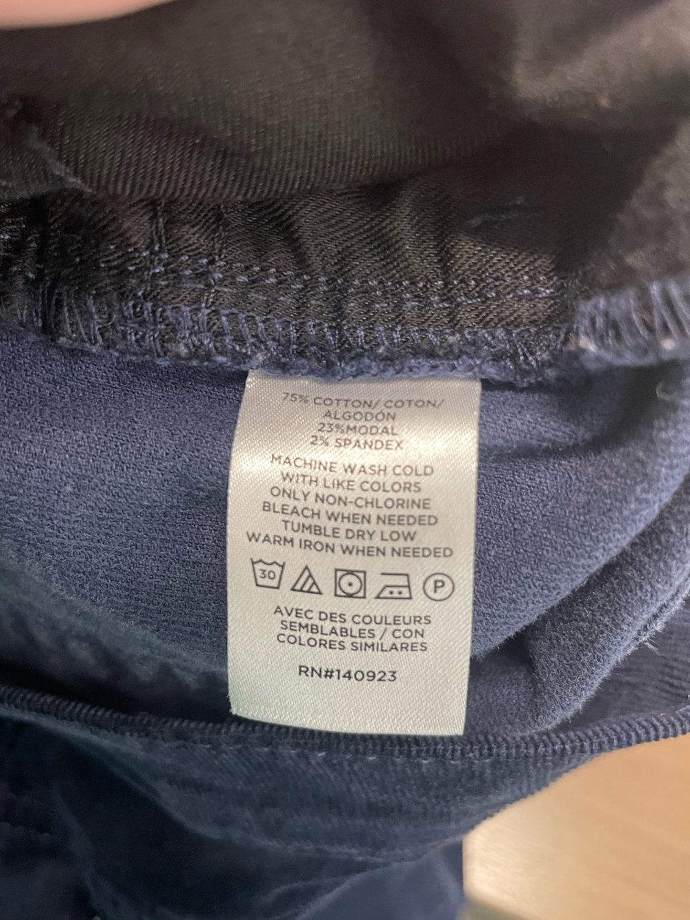 Women’s LOFT Skinny Corduroy Pants Navy Blue size 12 - Picture 6 of 9